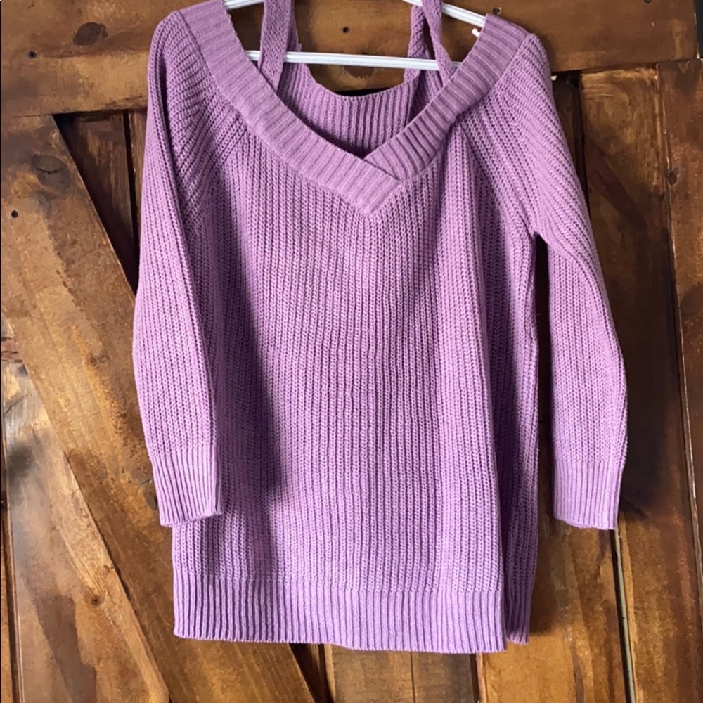 Oriole cold shoulder sweater